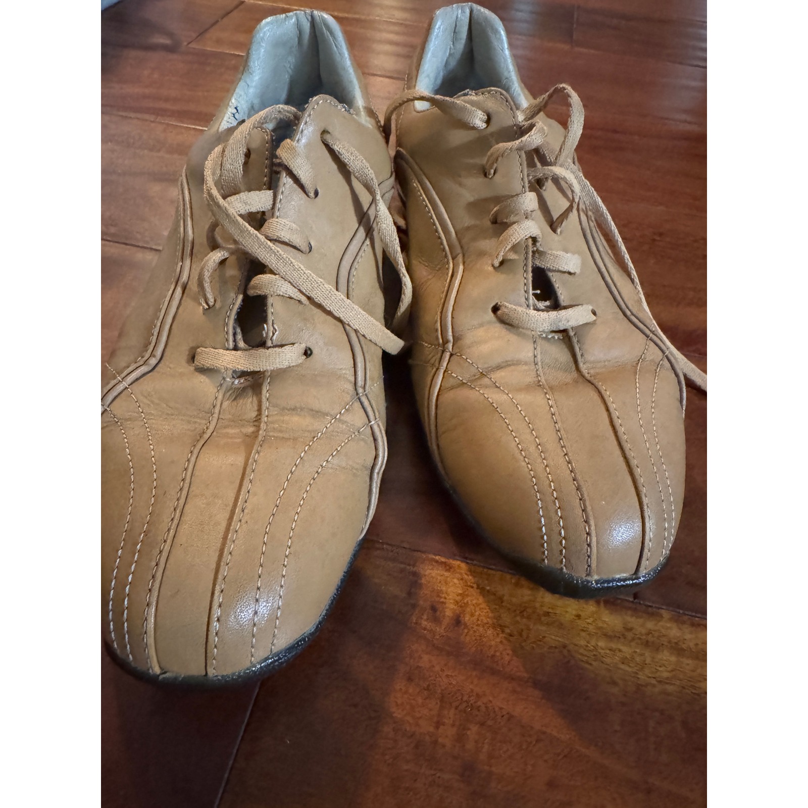 Footjoy Casual Collection Tan Leather Golf Shoes Spikeless 97704 Womens 8.5 M